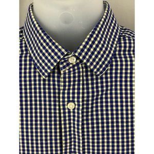 Nautica Blue Checkerd Shirts Size 16 1/2-32/37